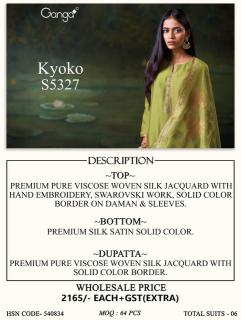 Ganga kyoko 5327 wholesale market in mumbai for dress materials